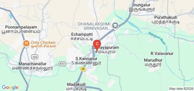 Poondi Pudhumai Madha College of Education, Tiruchirappalli Map