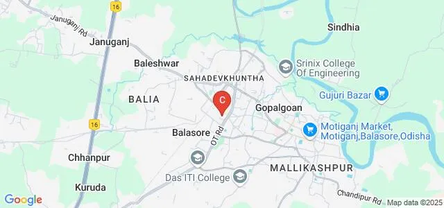 Guru Harekrushna Behera College of Art and Culture, Balasore Map