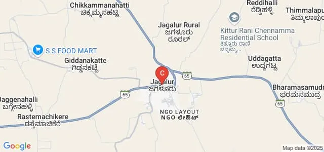 HC Boraiah Memorial SC ST First Grade College of Arts and Commerce, Davangere Map