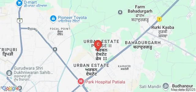 Department of Computer Science, Punjabi University, Patiala Map
