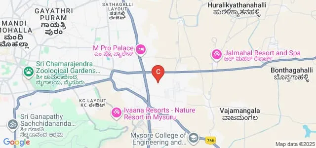 Cauvery College of Nursing, Mysuru Map