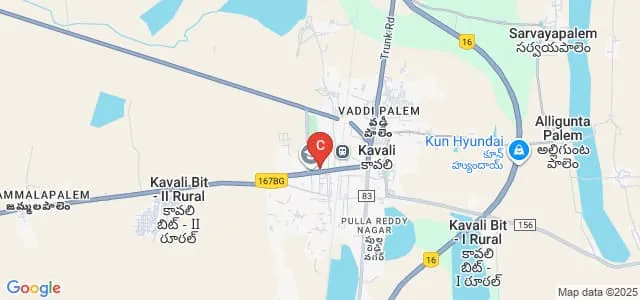 Visvodaya Engineering College, Kavali Map