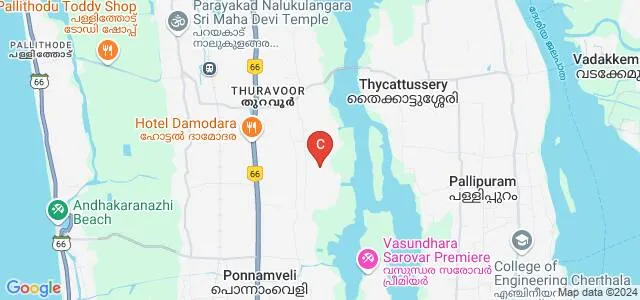 KR Gouri Amma College of Engineering, Alappuzha Map