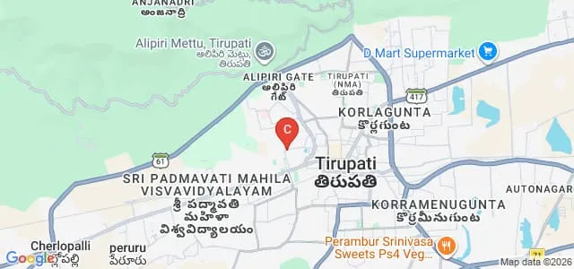 Emerald's Degree College, Tirupati Map
