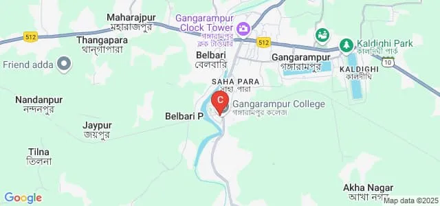 Gangarampur College, Dakshin Dinajpur Map