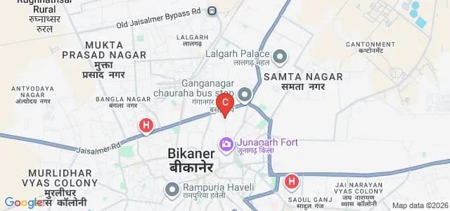 Pink Model TT College, Bikaner Map
