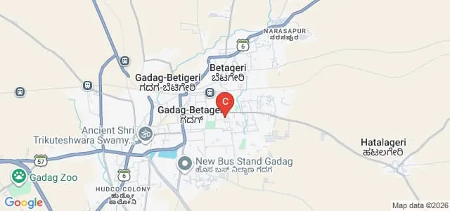 KSS Arts Commerce and Science College and PG Centre, Gadag Map