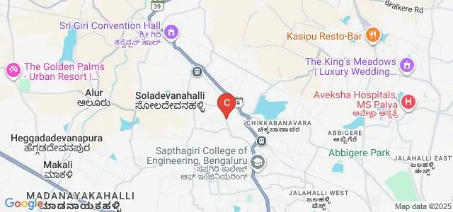 Smt Nagarathnamma School of Nursing, Bangalore Map