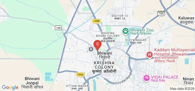 Vaish College, Bhiwani Map