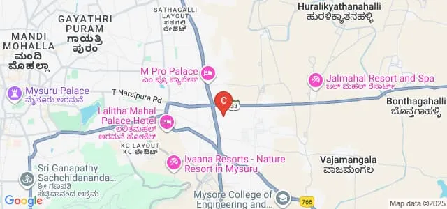 Cauvery College of Physiotherapy, Mysuru Map