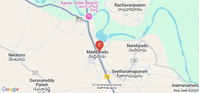 GRK Degree College, Maddipadu Map