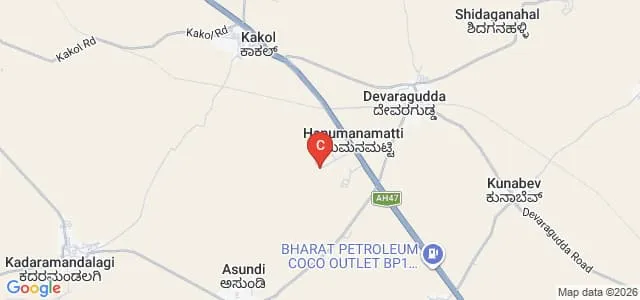 College of Agriculture, Hanumanamatti Map