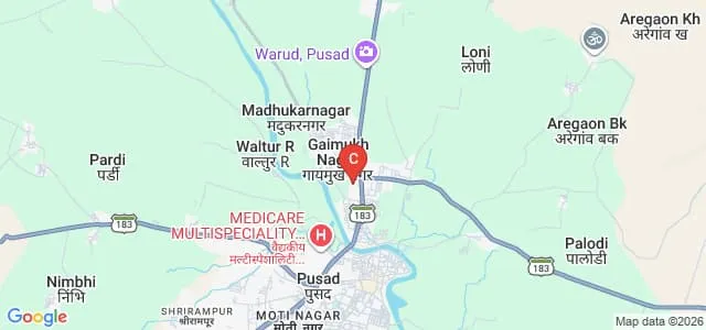 Phulsing Naik Mahavidyalaya, Pusad Map