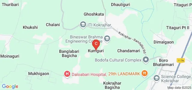 Bineswar Brahma Engineering College, Kokrajhar Map