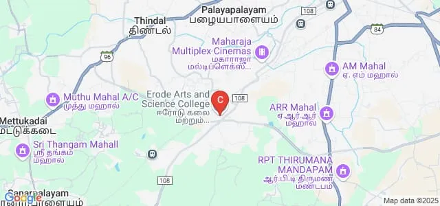 Erode Arts and Science College, Erode Map