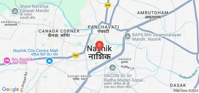 Universal College of Management, Nashik Map