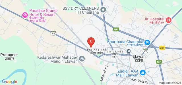 Baba Sahab Dr Bhim Rao Ambedkar College of Agricultural Engineering and Technology, Etawah Map