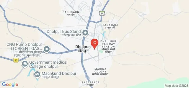 Vivekanand Mahila Shikshak Prashikshan Mahavidyalaya, Dholpur Map