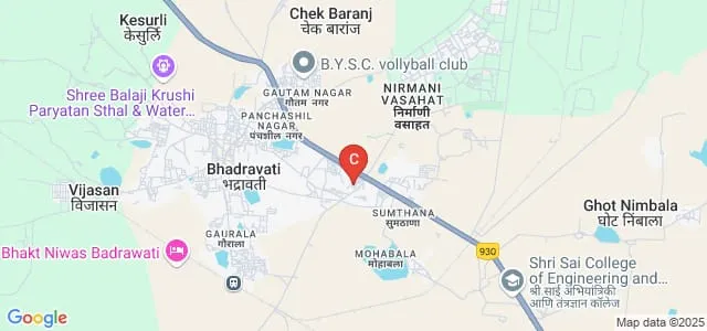 Somayya Institute of Pharmacy, Bhadrawati Map
