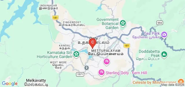 JSS College of Pharmacy, Ooty Map