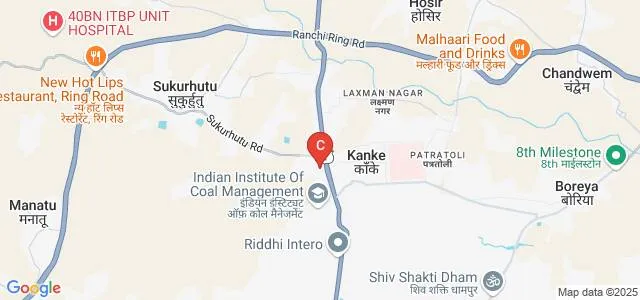 Ranchi Institute of Neuro Psychiatry and Allied Sciences, Ranchi Map