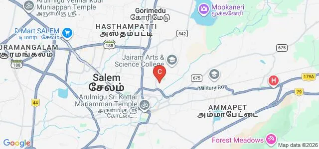 Vettri Vel College of Education, Salem Map