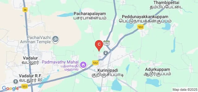 Thiruvalluvar Arts and Science College, Kurinjipadi Map