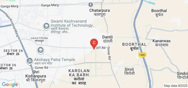 Vivekananda Institute of Technology, Jaipur Map