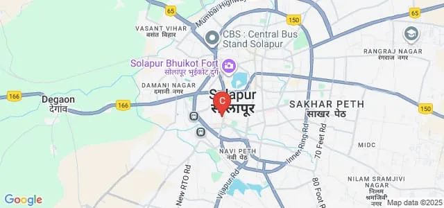 Bhai Chhannusingh Chandele College of Social Work, Solapur Map