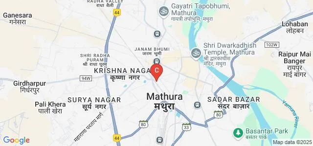 Amar Nath Girls Degree College, Mathura Map