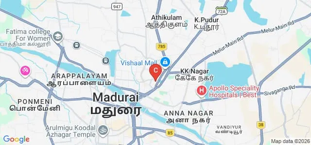 Sri Sathguru Sangeetha Vidyalayam College of Music and Research Centre, Madurai Map