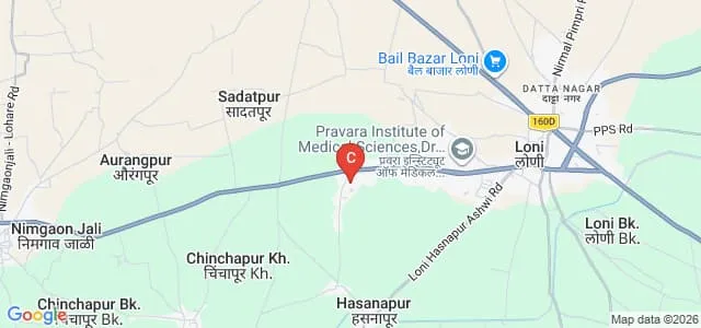 Pravara Rural Education Society's Institute of Pharmacy, Loni Map