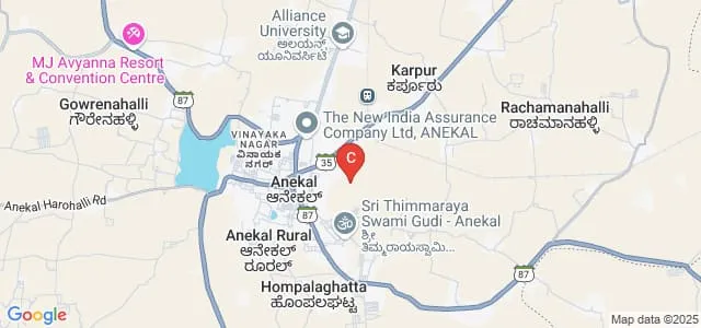 Akshara Degree College, Anekal Map