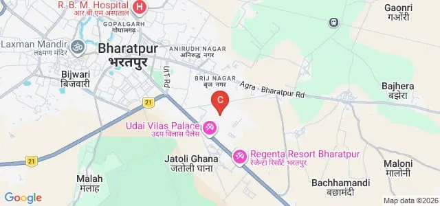 Maruti Nandan Girls College, Bharatpur Map