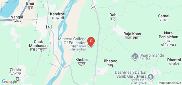 Minerva College of Education, Indora Map