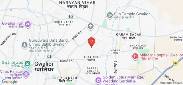 Vijayaraje College of Education, Gwalior Map