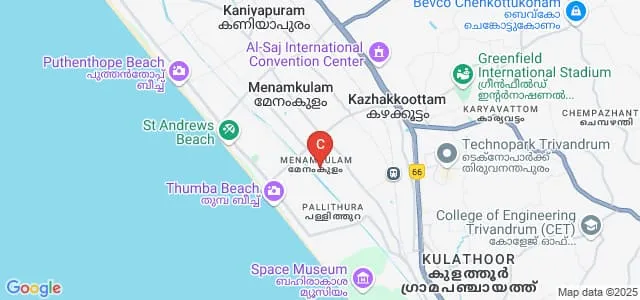Marian Engineering College, Thiruvananthapuram Map