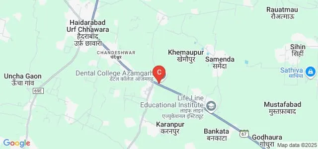 Sarvdev Ayurvedic Medical college and Maha Mrityunjay Hospital, Azamgarh Map