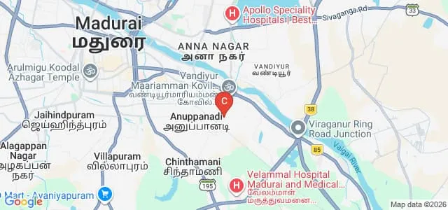 Madurai Gandhi NMR Subbaraman College for Women, Madurai Map