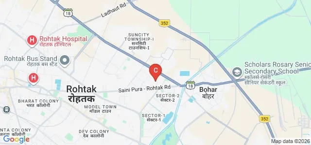 Saraswati College of Education, Rohtak Map