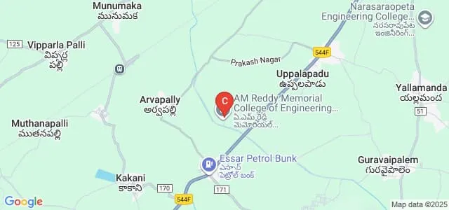 AM Reddy Memorial College of Pharmacy, Narasaraopet Map