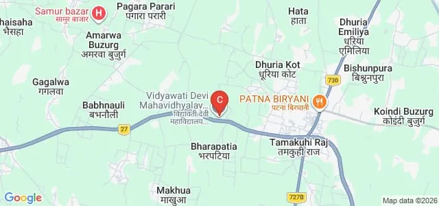 Vidyawati Devi Mahavidyalaya, Kushinagar Map