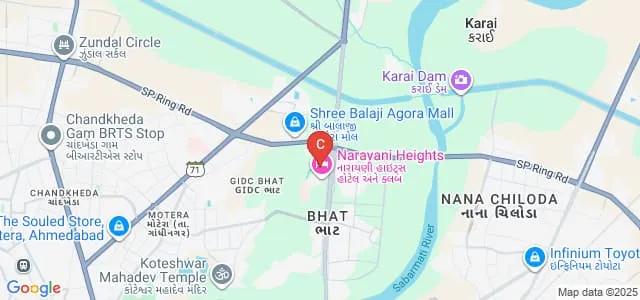 Entrepreneurship Development Institute of India, Gandhinagar Map