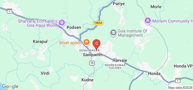 Government College of Arts Science and Commerce, Sanquelim Map