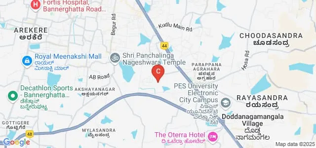 Baroda Manipal School of Banking, Bangalore Map