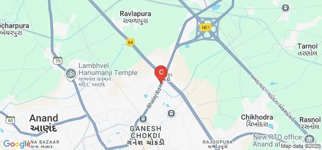 Anand Homoeopathic Medical College and Research Institute, Anand Map