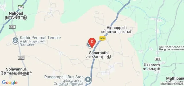 Gandhi Polytechnic College, Erode Map