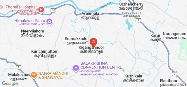 College of Engineering, Aranmula Map