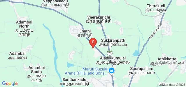 Enathi Rajappa Arts and Science College, Pattukkottai Map