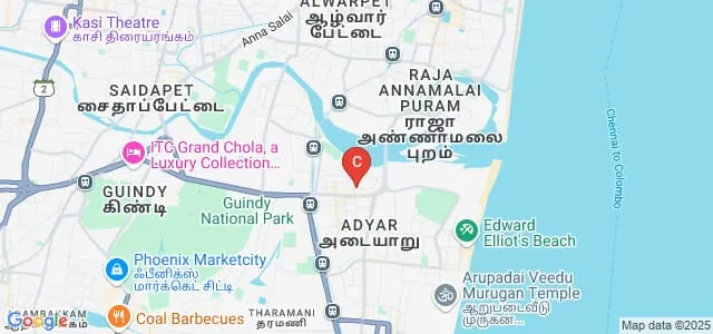 Madras Institute of Development Studies, Chennai Map